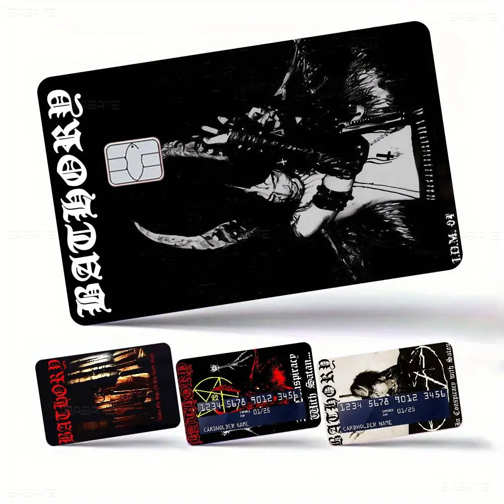 Bathory Quorthon-banda de música Retro de Heavy Metal, cantante de Anime, desplegable o ahorra una cáscara divertida en apagado, piel adhesiva ultrafina que no se decolora