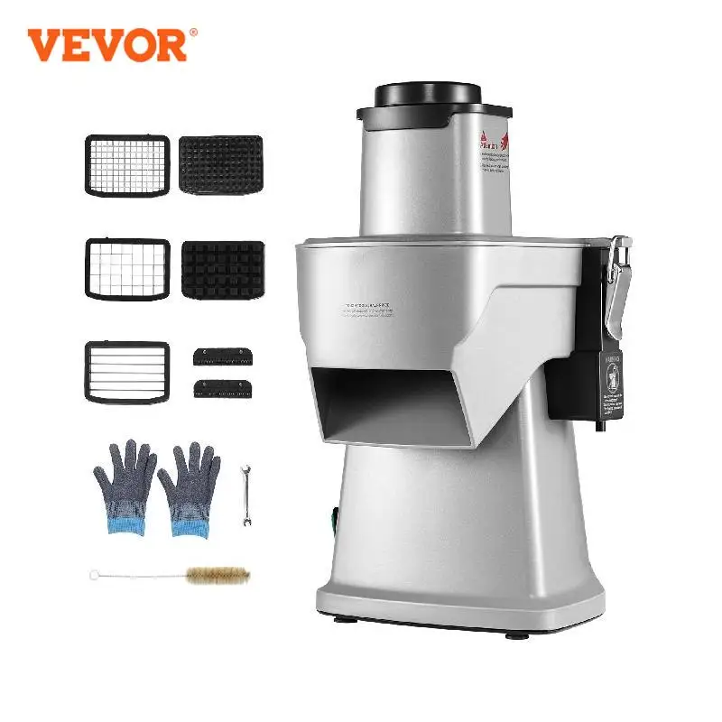 VEVOR Electric Vegetable Slicer 4 in 1 Multifunctional Food Cutter 200W Vegetable Chopper for Slicing Shredding Dicing Slitting