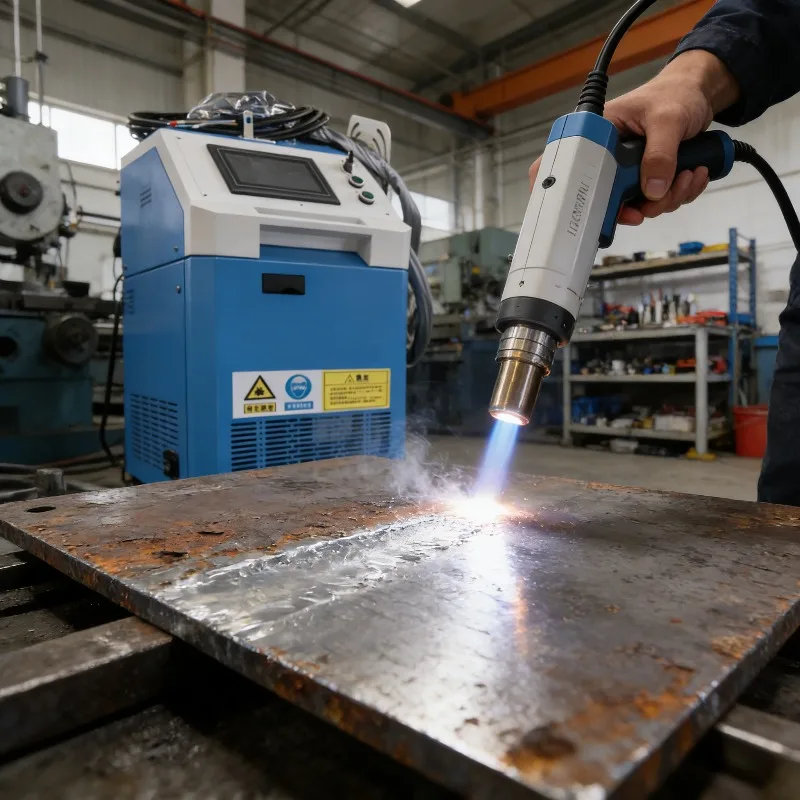High-Power 3-in-1 Laser Cleaning Machine Fiber Laser Welder Cutter Marking Tool Portable for Metal Rust Removal Industrial