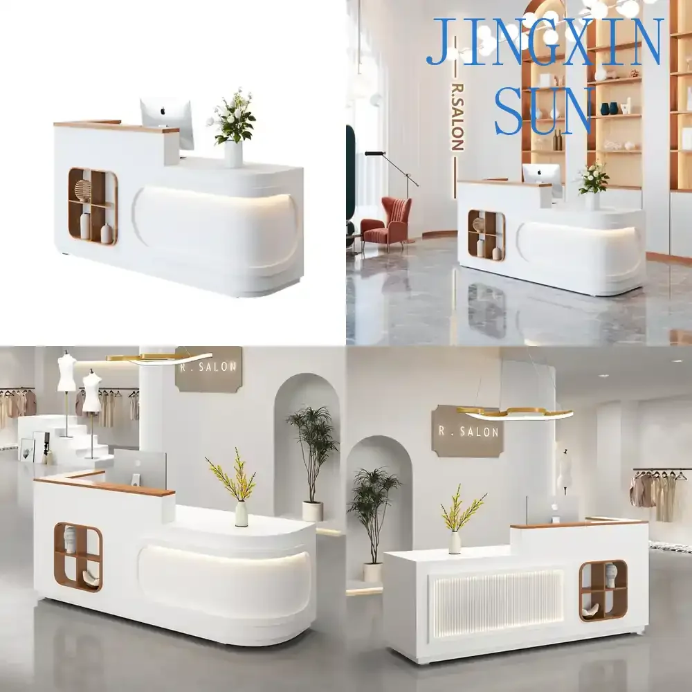 Simple Modern Checkout Counter for Bar Counter Beauty Salon Clothing Store Company Store Small Corner Reception Desk