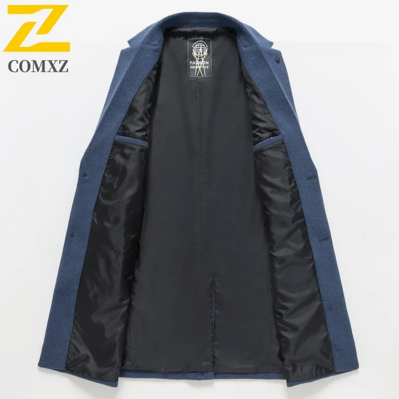 COMXZ 2025 Winter Fleece Lined Plaid Cotton Jacket Men Women Sherpa Wool Blend Coat Outdoor Sports Warm Tactics Outerwear
