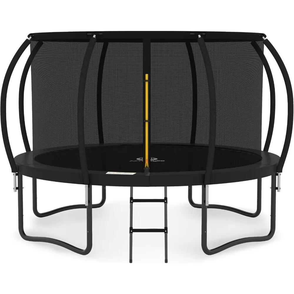 

Trampoline Trampoline with Enclosure - Recreational Trampolines with Ladder and AntiRust Coating,