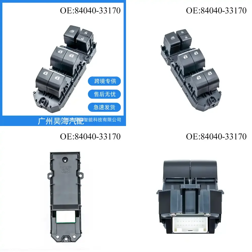 

84040-33170 for Toyota Camry C-HR 2018 2019 2020 Window Switch Power Window Control Button Glass Switch Automotive Interior