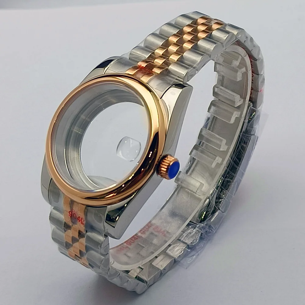 NH35 case watch Store 36mm sapphire glass watch case fit NH35 NH36 NH34 NH70 NH72 movement