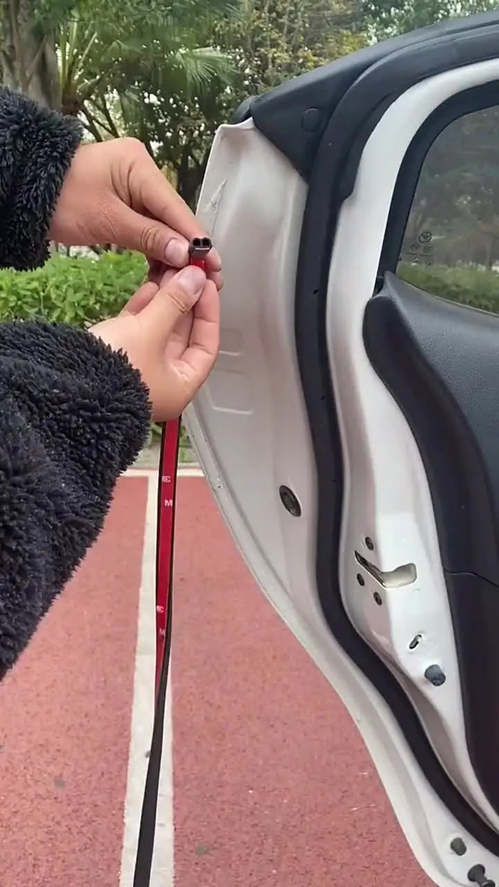 Car Door Seal Strips Sticker Weatherstrip Rubber B Shape Door Seals Sound Insulation Auto Door Sealant Automobiles Accessories