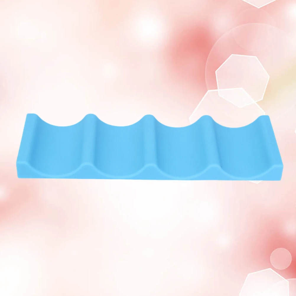 

Novelty Fridge Can Beer Bottle Rack Organiser Holder Mat Silicone Tidy Tool Bar Accessories (Blue)