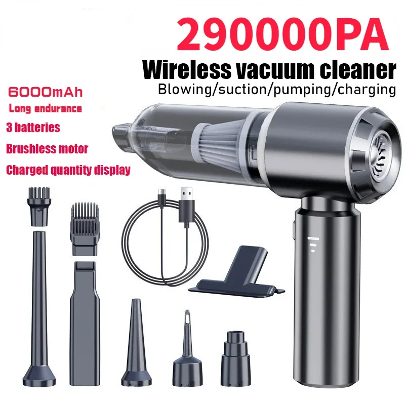 

Car Vacuum Cleaner High Power Portable Handheld Wireless Brushless Motor Cleaning Machine Powerful Air Duster for Home Appliance