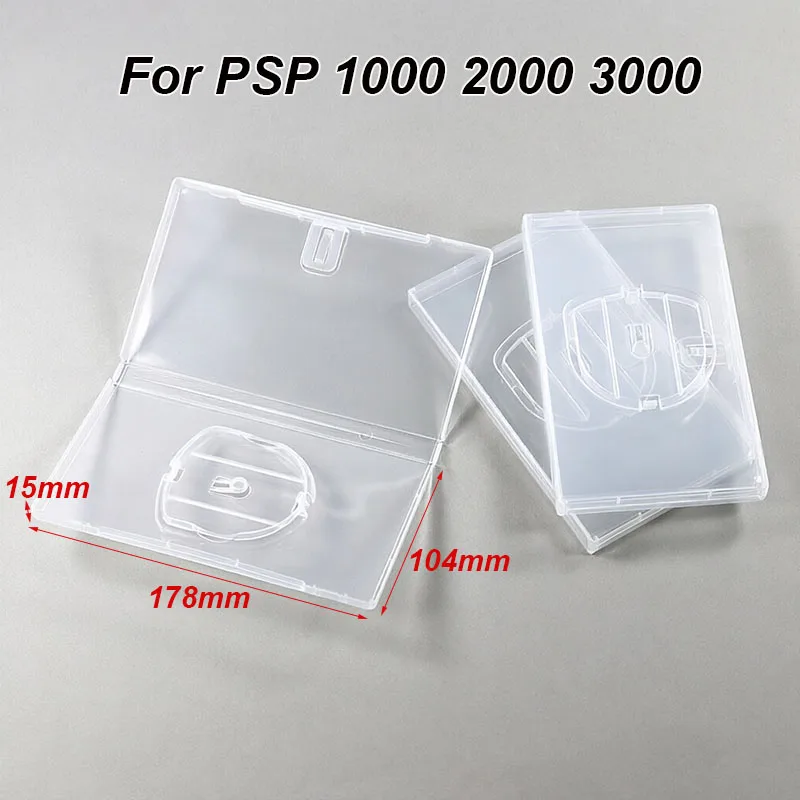 1PCS Plastic Transparent Storage Shell Case Cover For PSP 1000 2000 3000 UMD Protective Box Game Disc Shell Protective Box