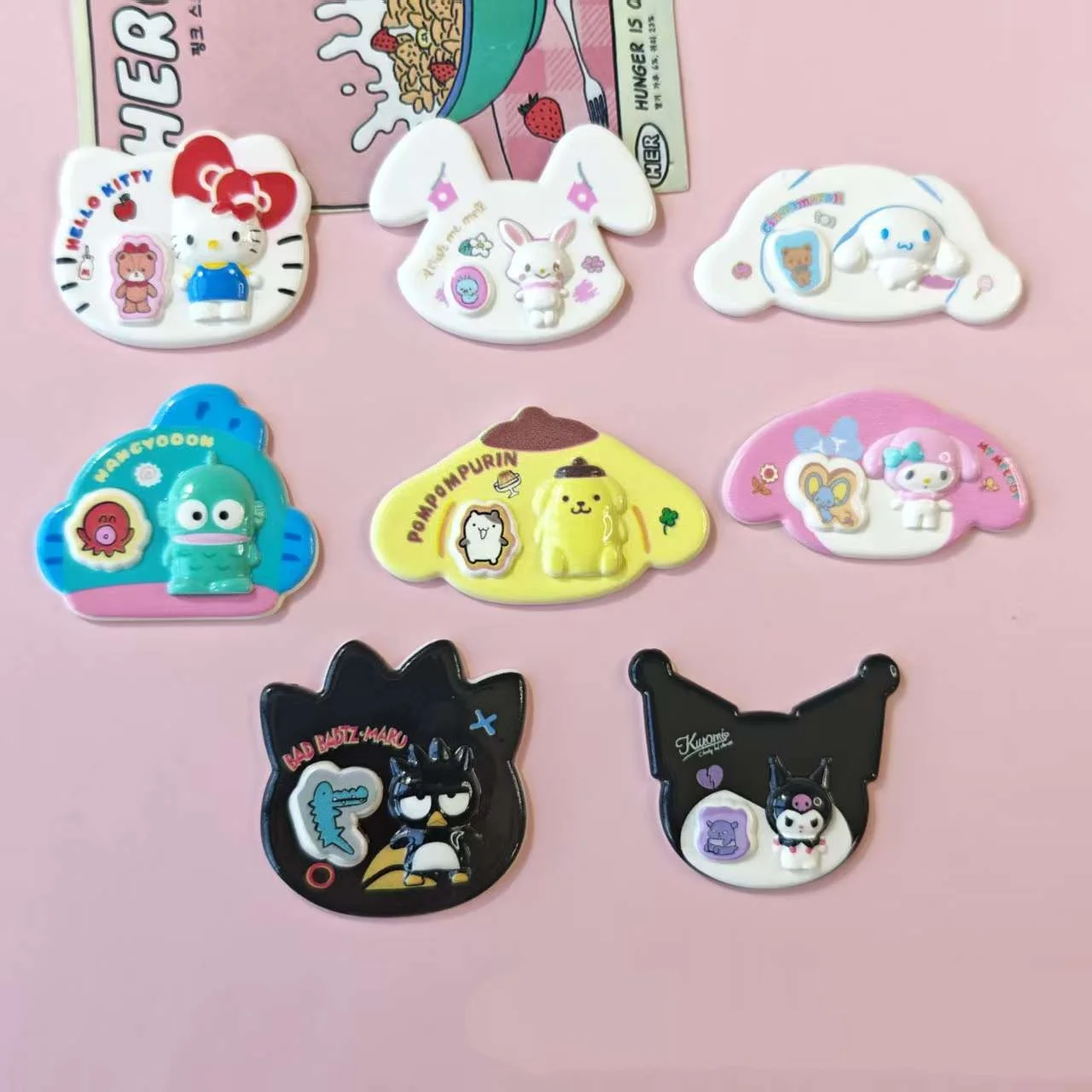 10pcs Cute Character Resin Cabochons DIY Accessories for Cre