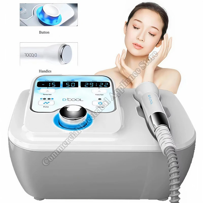 Facial Beauty Device Dcool Portable Cool Hot EMS For Skin Tightening Anti Puffiness Electroporation Hot Cold Facial Machine