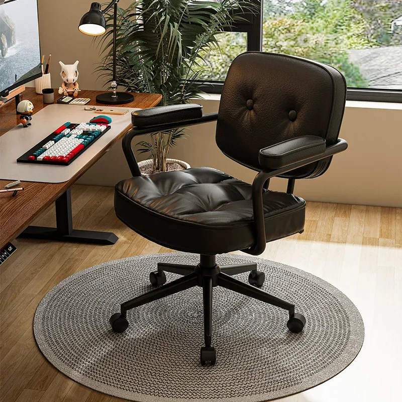 

Chair back computer chair home office sedentary and comfortable study desk bedroom liftable rotating seat