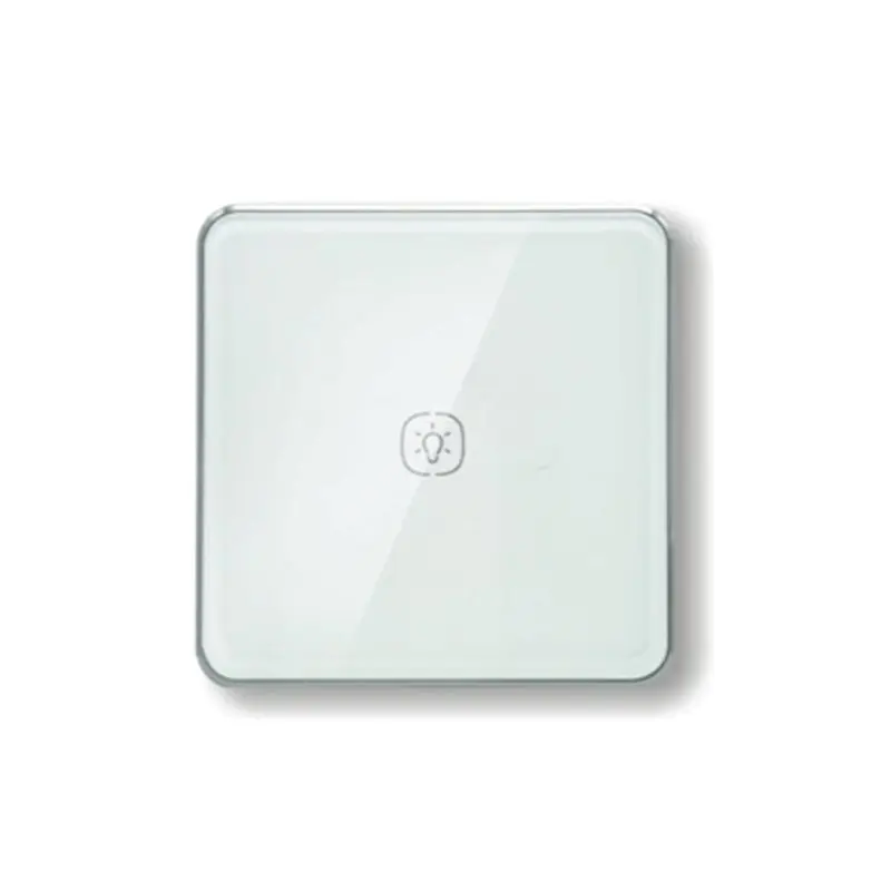 Zigbee Light Switch With Aluminum Frame Glass Touch Switch Work With Tuya Alexa Home Assistant Control A