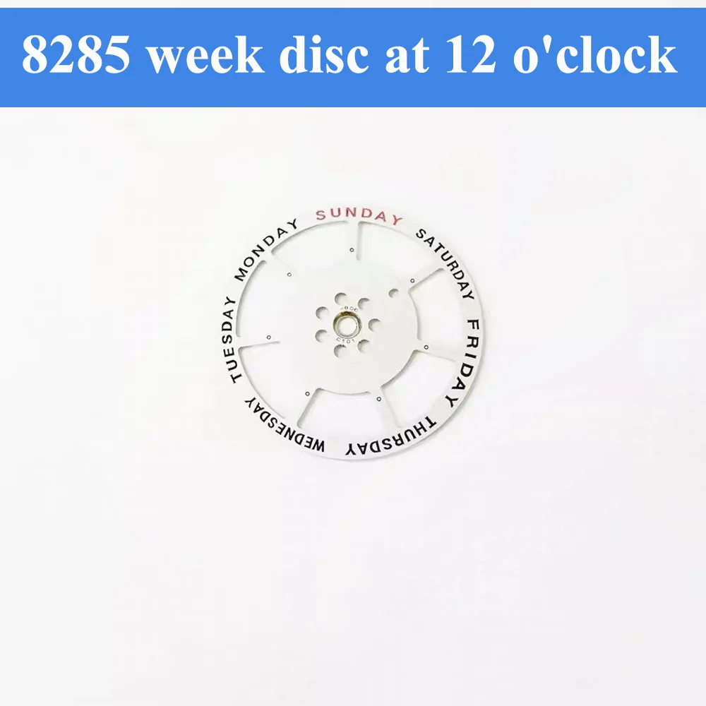 

Аксессуары для часов, недельный диск на 12 часов, подходит для механизма 8285, запасные части для часов, диск «День недели»