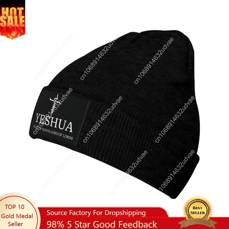 

Yeshua Jesus Christian Winter Beanie Hats Men Warm Knit Cuff Beanie Skull Caps for Adult Women