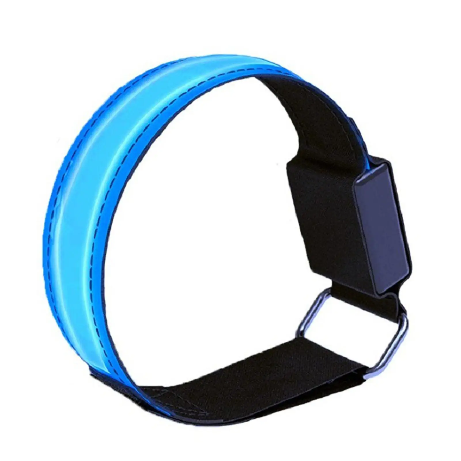 2Pcs USB Rechargeable LED Armbands High Visibility Night Safety Lights up Band
