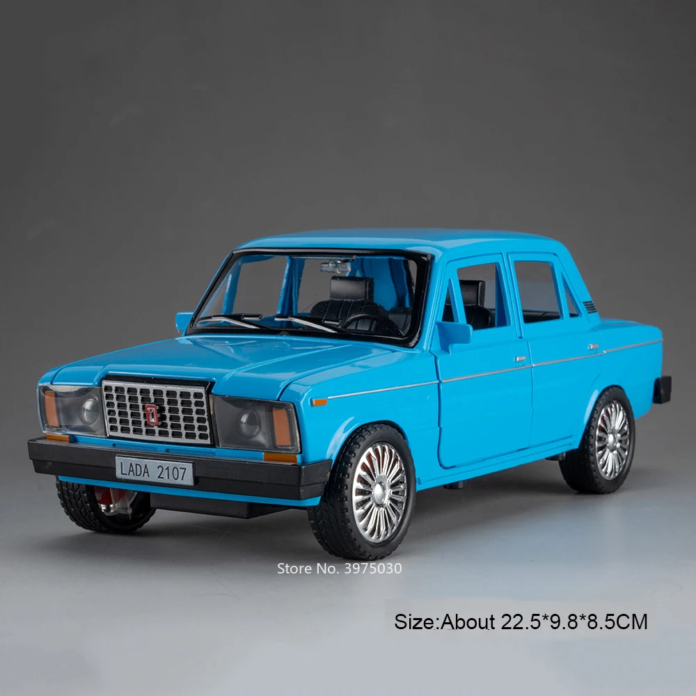 1:18スケール LADA 2107 モデルカー 合金ダイキャスト製おもちゃ 6ドア