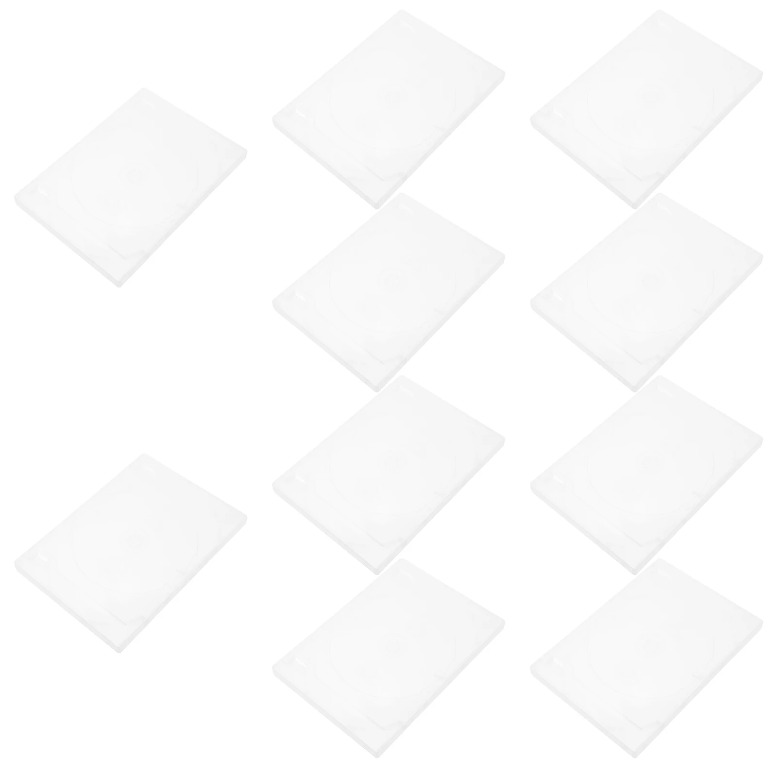 

10Pcs Portable Cd Dvd Storage Case High Grade Material Sturdy Organizer Box Travel Protection Disc Holder Cd Box