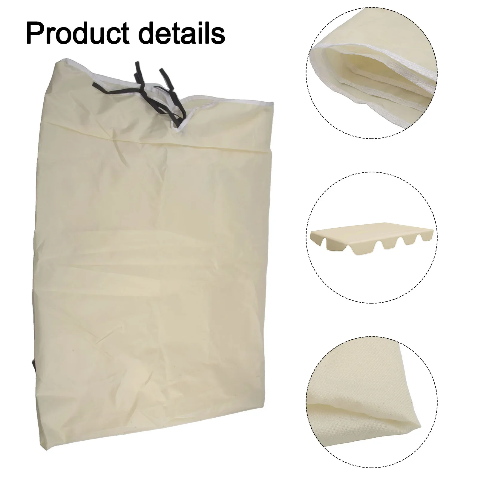 استبدال المظلة سقف ل SwingSeat 2 أو 3 مقاعد حديقة ترابيز سوينغ غطاء كرسي الشمس حماية سوينغ غطاء سقف #6