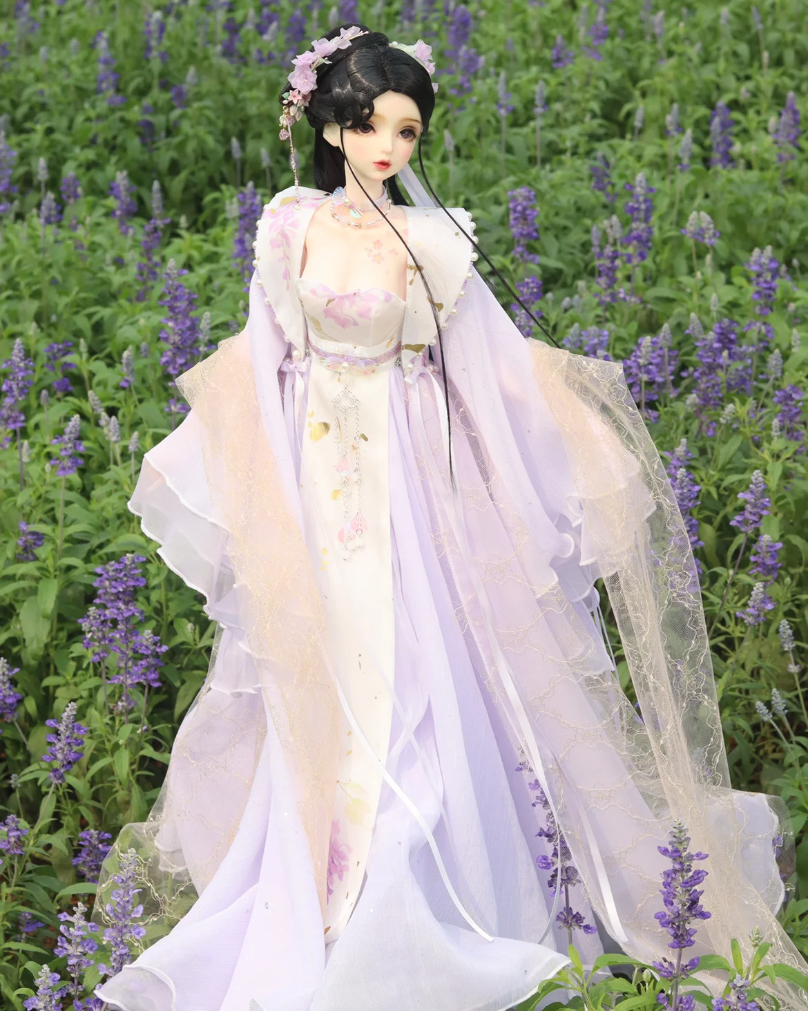 1/3 Scale BJD Ancient Costume Hanfu Clothes Chinese Fairy Dress Outfit For BJD/SD SD13 Big Girl Doll Accessories A1292