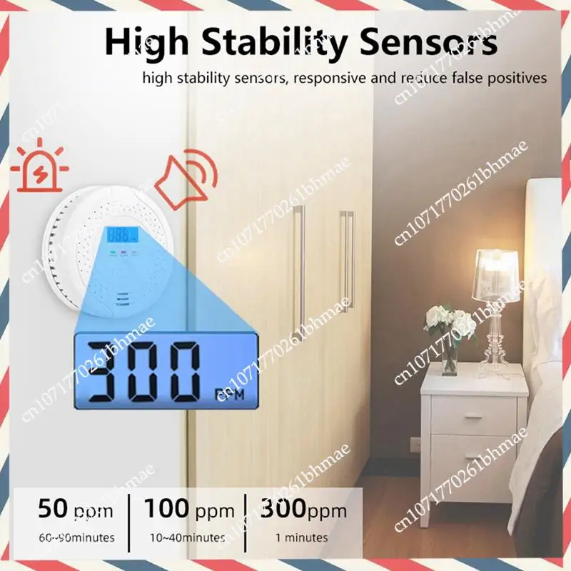 

-A21Z Monoxide Alarm Detector For Home Kitchen High Sensitive Warning LCD Display CO Alarm Carbon Monoxide Alarm Detector