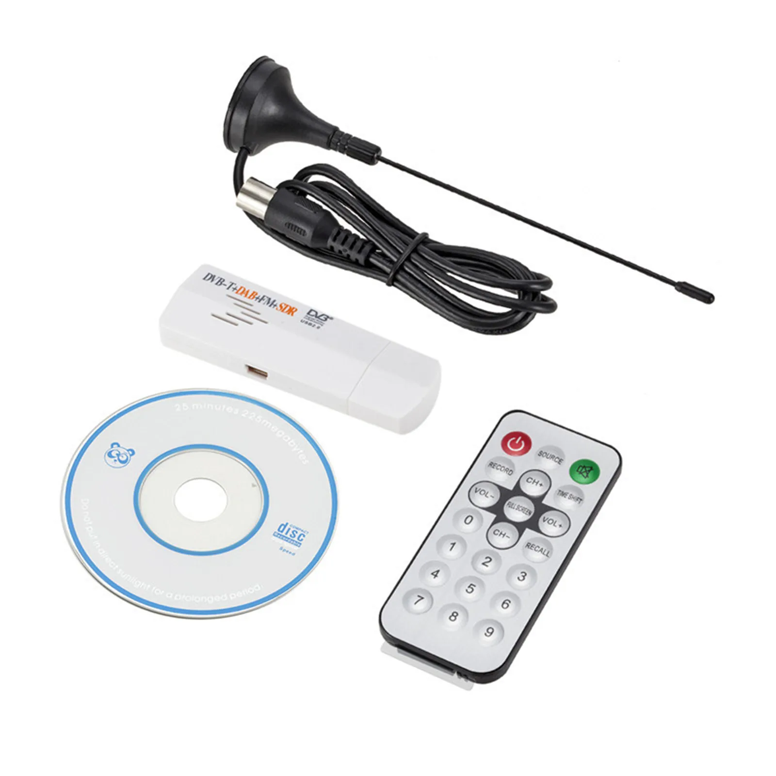 Imagem -02 - Usb Sdr Sintonizador de Rádio com Receptor Rtl2832u Mais R820t para Win10 Win8 Win7 Winxp