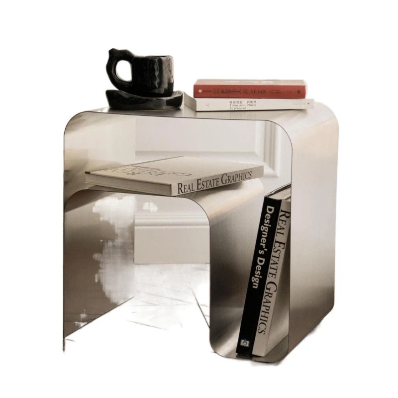 

Скандинавский сетчатый красный приставной столик из нержавеющей стали, прикроватная тумбочка, угловой столик ваби-саби, простой светильник для спальни, роскошный