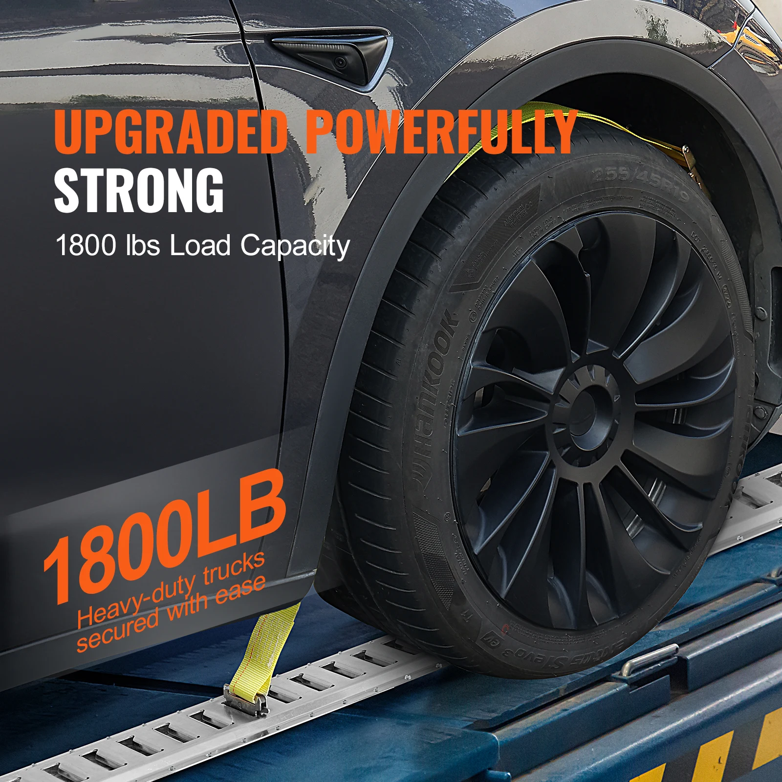 SucceBuy Universal E-Track Tie-Down Rail Kit W/ 8 Steel Rails 2 Single Slots 8 O-Rings Tie-Offs Trailer Car Securing Accessories