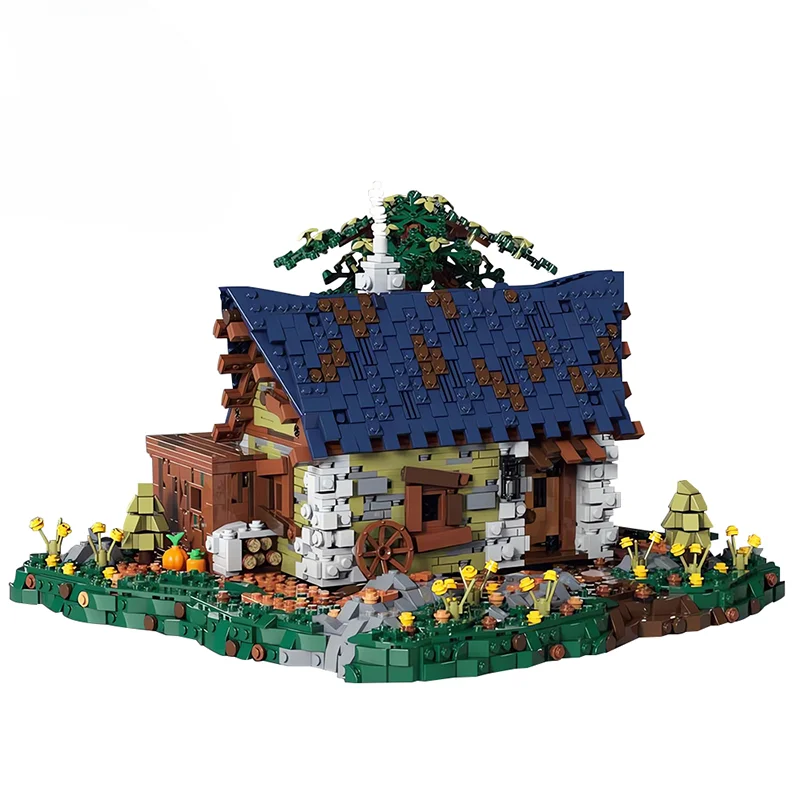 

Набор строительных блоков Olivia's Get-Away Tree House MOC35444, ретро цветочная хижина, кирпичи, игровая игрушка для детей, подарки на день рождения, Рождество и ребенку