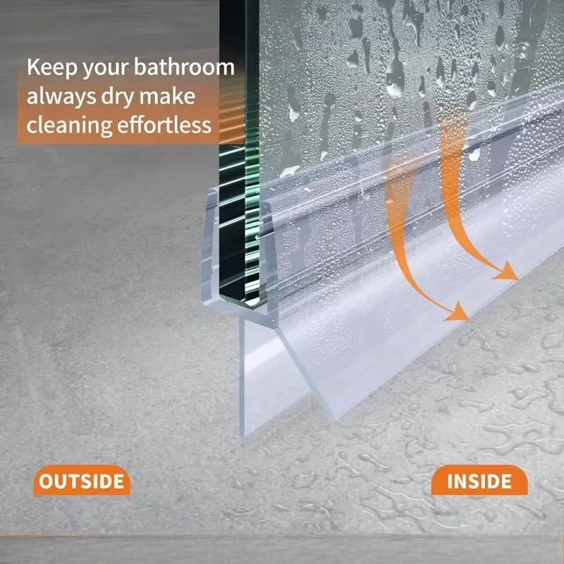 1/2 stuks PVC Douchewand Afdic - Shower Door Bottom Seal Strip Sweep recensie en prijs