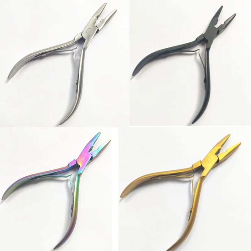 1 pcs Stainless Steel Hair Extensions Plier for Micro Link /Beads Hair Extension Tools