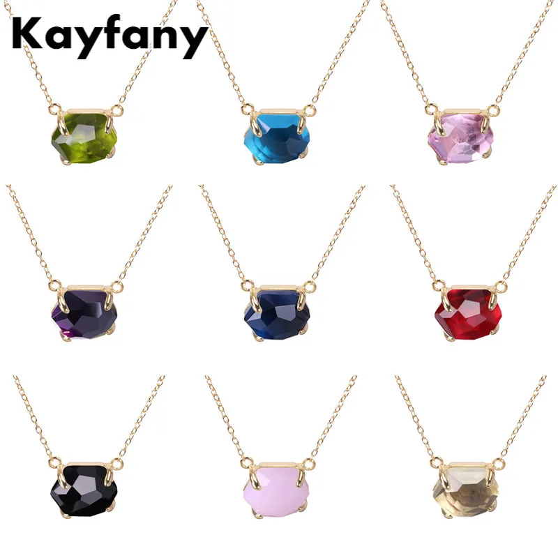 

Solid 925 Sterling Silver Necklace For Women Blue Agate Corundum Pendant Candy Series Christmas Gift