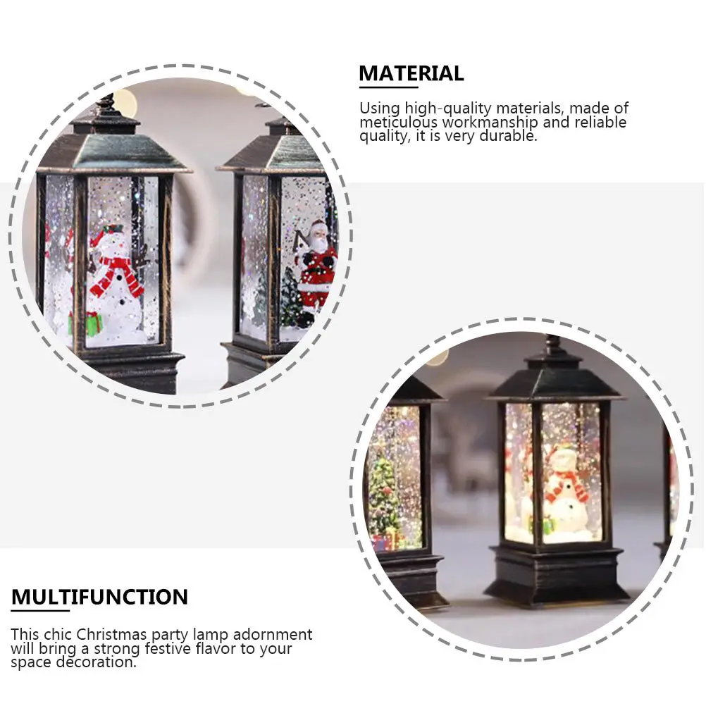 

1Pcs Snowman Table Lamp Xmas Glowing Ornament Meticulous Workmanship for Holiday Party Background Props Luminous Christmas