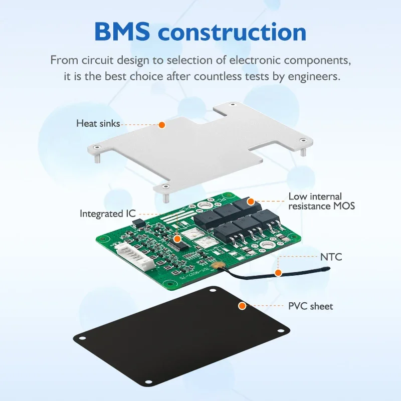 TDT Smart BMS Li-ion Lifepo4 3S 4S 12V z balansem 5A 10A 15A 20A 25A 30A Płytka ochronna do akumulatorów litowych