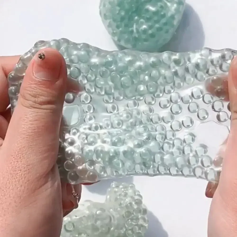 Squishy Balls Eisperlen Stressabbau-Spielzeug Superweiches sensorisches Zappelspielzeug für Kinder Erwachsene Angst Entspannung Squeeze Geschenk