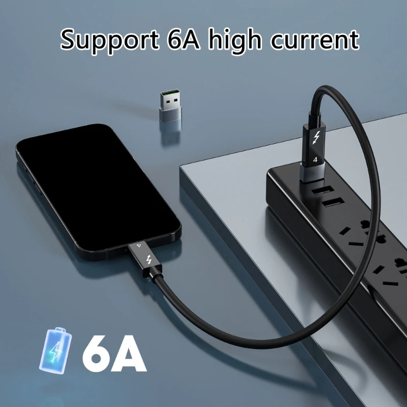 Adaptor USB Ke Tipe C Untuk Transfer File Cepat dan Catu Daya untuk PC, Laptop,