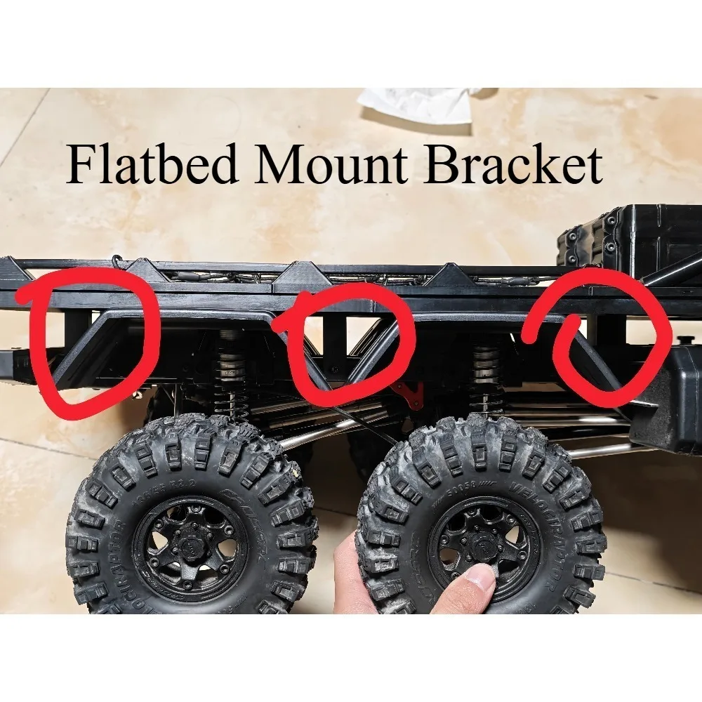 RC Offroad Mod Kit Flatbed Platform Bracket Luggage Guard Customized For 1/8 CROSSRC EMO X6 XL3 RC Crawler Decorative Accessory