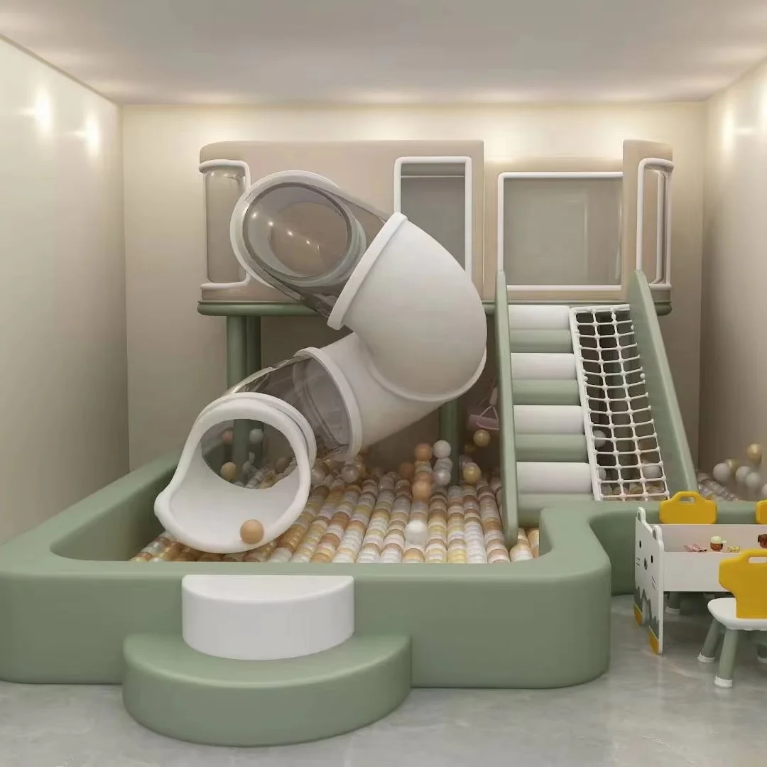 Dream Catch Custom 60 Sqm Pastel Color Naughty Castle Children Soft Play Area   Indoor Playground  Equipment Kids Play Area