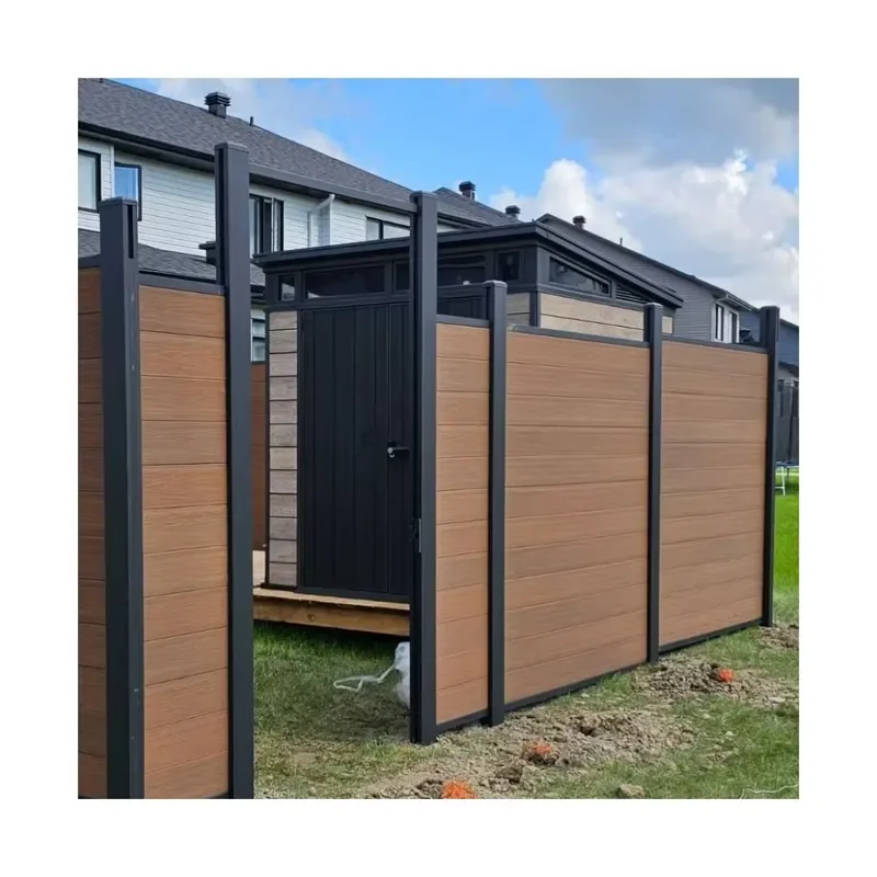 Factory Supply Quality Garden Decoration Fence Little Maintenance Wood Plastic Fence
