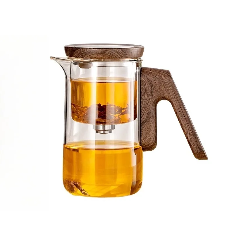 For teapot glass liner magnetic suction tea separation automatic timing tea