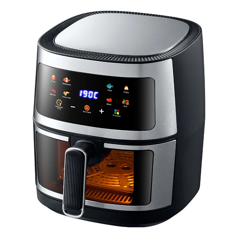 

8L Multifunctional Air Fryer, Household Stainless Steel Touch Screen Smart Electric Oven