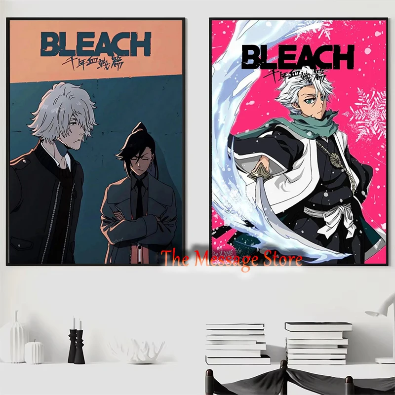 Byakuya Rukia Ichigo Japanese Anime Manga B-lea-ch Characters Fans Artwork Poster Canvas Painting Wall Pictures Home Decor Gifts