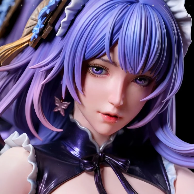 Genshin Impact Raiden Shogun 액션 피규어 - Raiden Ei Collectible Figurine Beelzebul 동상 모델 인형 홈 장식 크리스마스 선물