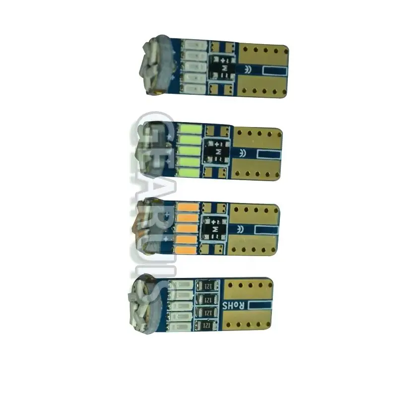100pcs T10 LED Canbus 194 W5W Bulbs 4014 SMD 15 LED Bulbs Car Auto Wedge Interior Light Dome Map Trunk Lamp White Blue Pick 12V