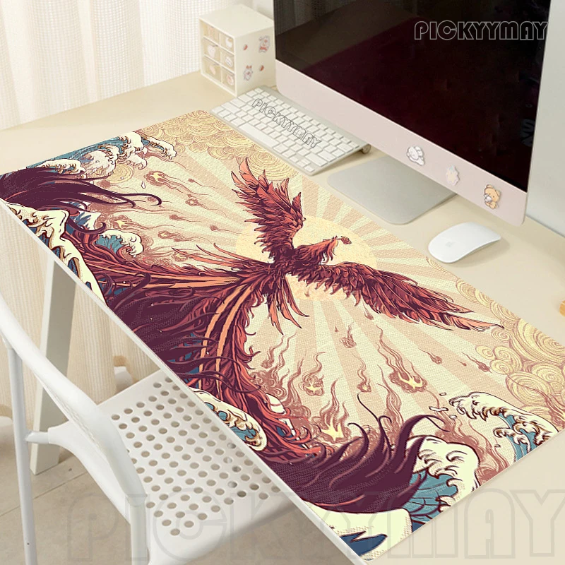 Chinese Style Koi Mouse Pad Gamer Mousepads Big Gaming Mousepad XXL Mouse Mat Large Keyboard Mat Desk Pad For Computer Laptop