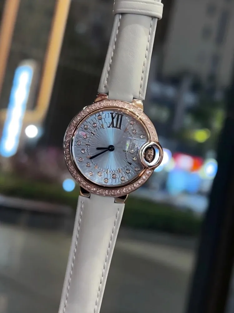 Women Genuine Leather Strap Quartz Watch Designer Office Ladies Daily Versatile Casual Pin Buckle Fashion Exquisite Wristwatch