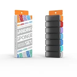 【DSPIAE XSS-S01 Series Refreshing Sponge Sandpaper】Model Tool for Model Water Mouth Grinding and Polishing Kit