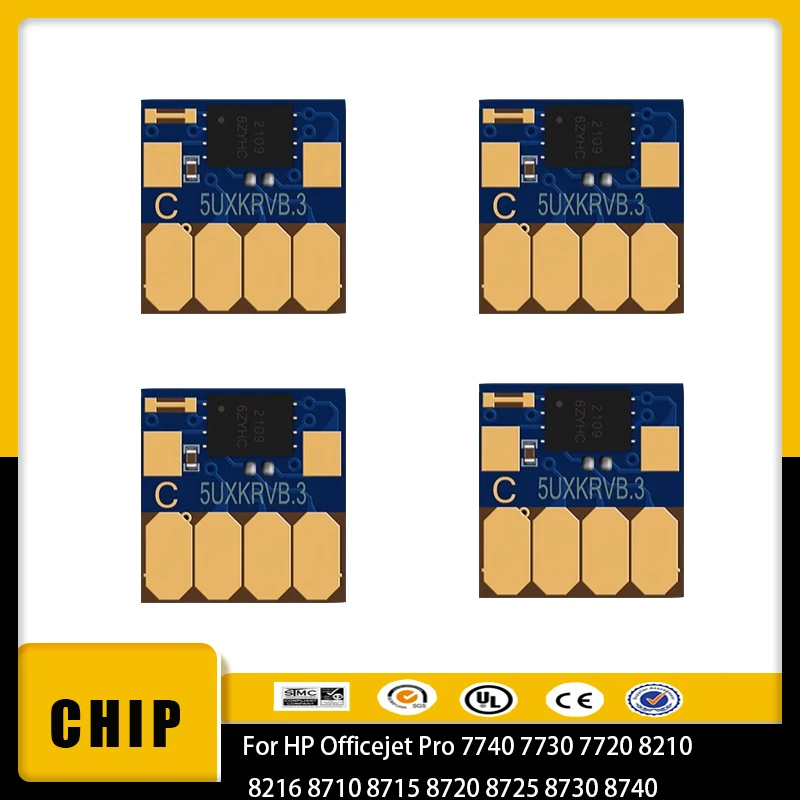 

vilaxh Auto Reset 953 952 954 955 Ink Cartridge Chip For HP Officejet Pro 7740 7730 7720 8210 8216 8710 8715 8720 8725 8730 8740