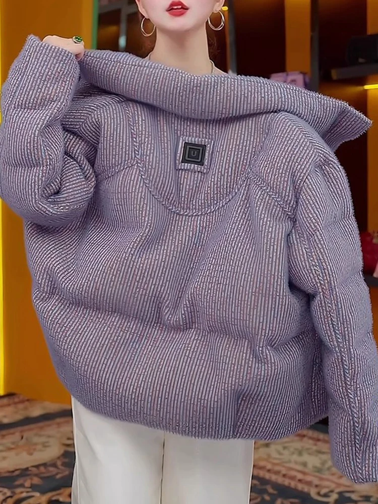 

Casual Commuter Women's down Cotton Jaet Lightweight Loose Fit Faionable Design Winter New Arrival Outerwear Coat