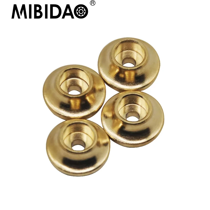 

MIBIDAO 4Pcs Brass Counterweight Spring Retainers Shock Cups For 1/10 TRX4 TRX6 RC Crawler Car