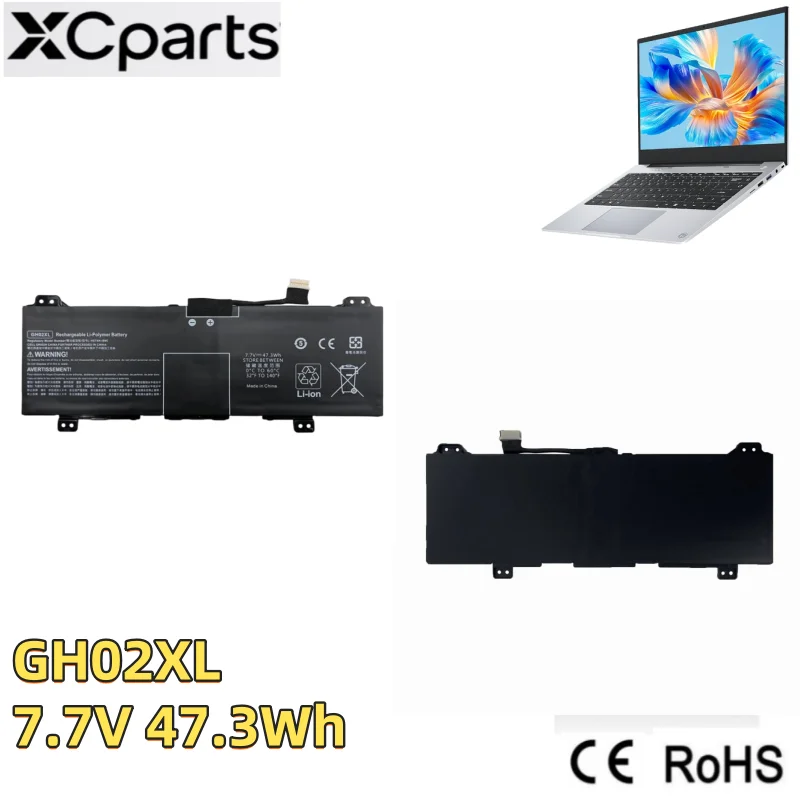 

Новый аккумулятор для ноутбука 7,7 В, 47,3 Втч GH02XL для HP Chromebook X360 14 G6 14A-CA HSTNN-DB9M HSTNN-UB7V L75253-1C1 L75783-005 4 ячеек